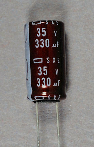image of radial lead capacitor